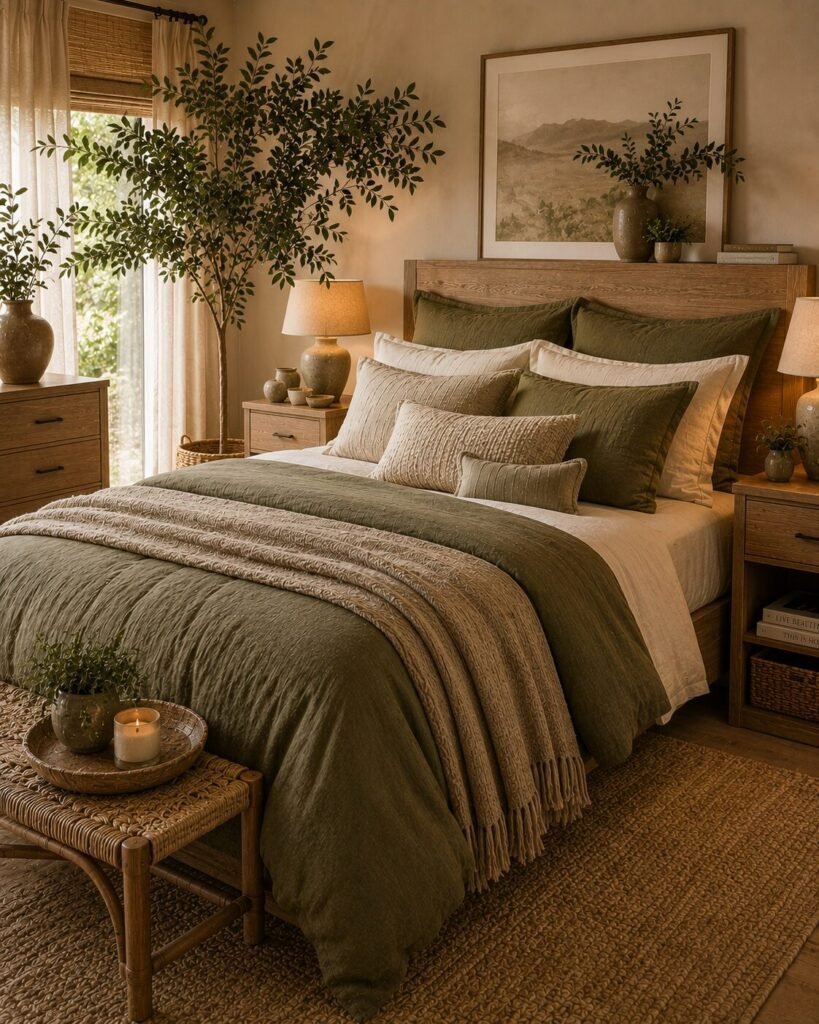 27 unique bedding combo ideas olive oatmeal