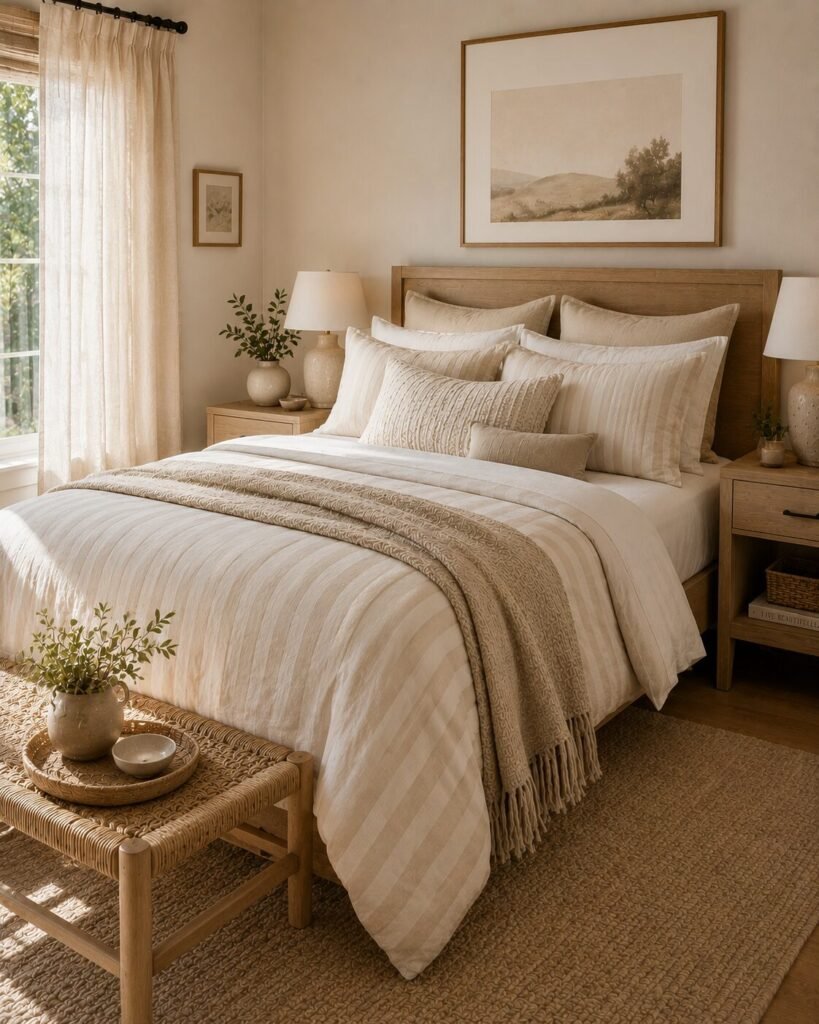 27 unique bedding combo ideas striped neutrals