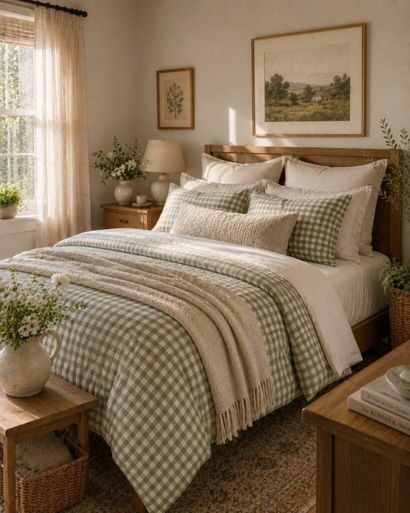 27 unique bedding combo ideas gingham layers