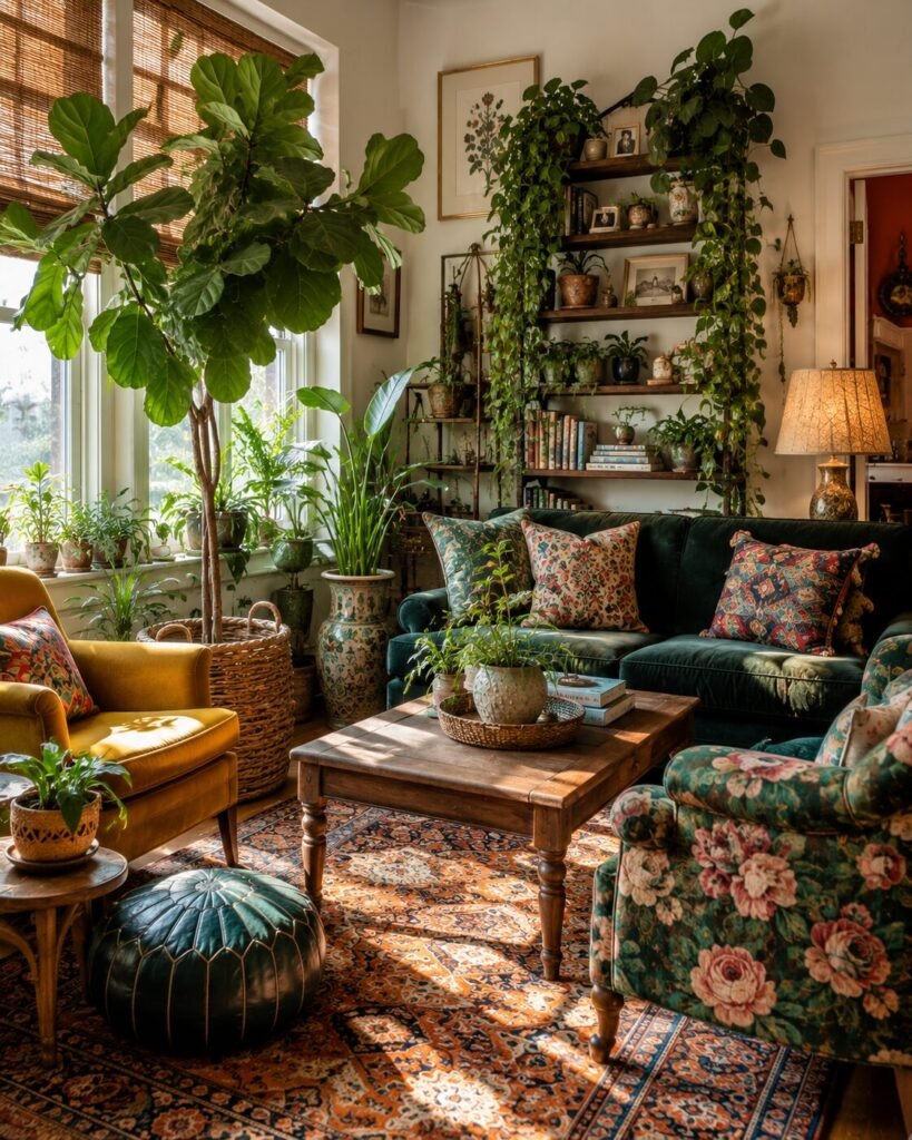 Cozy eclectic home ideas 10 Cozy eclectic home ideas with houseplants