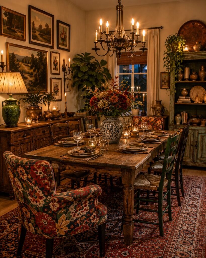 Cozy eclectic home ideas 25 Cozy eclectic home ideas dining area