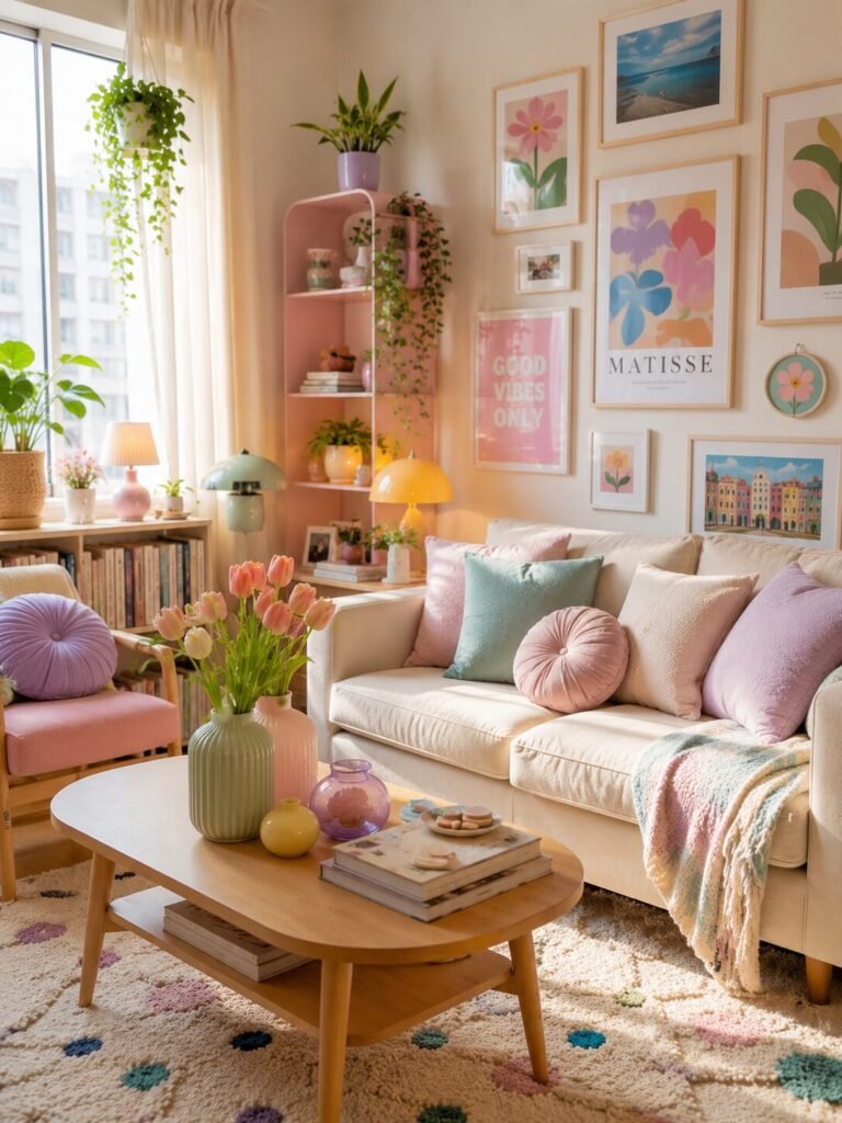 Cute apartment decoration on a budget pastel decor