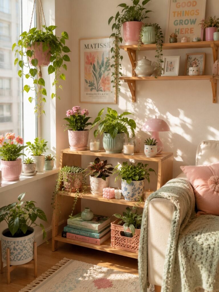 Cute apartment decoration on a budget plants