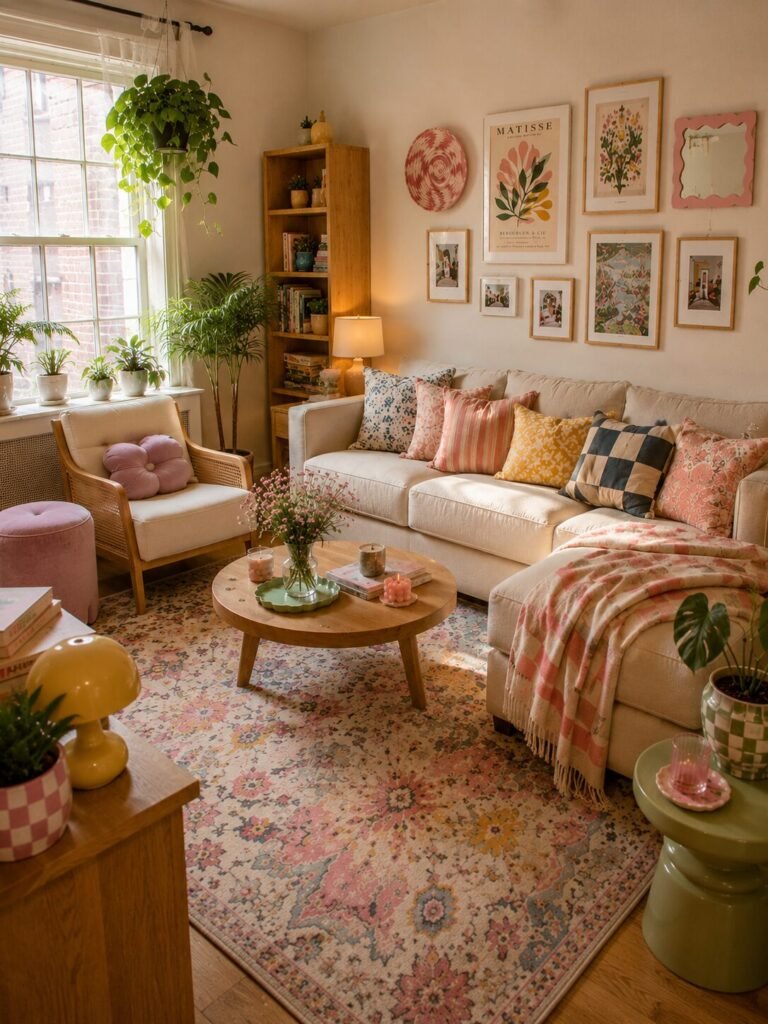Cute apartment decoration on a budget rug