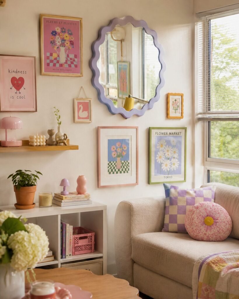 Cute apartment decoration on a budget mirrors