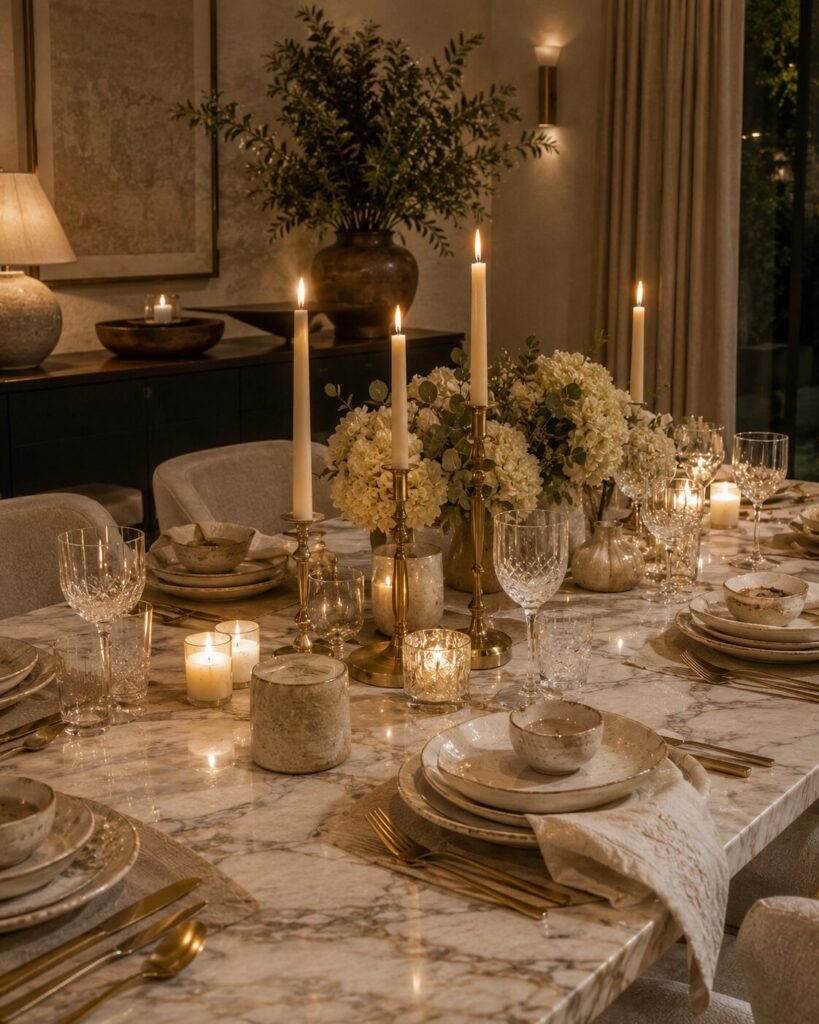 Dining room decoration ideas luxury tablescape
