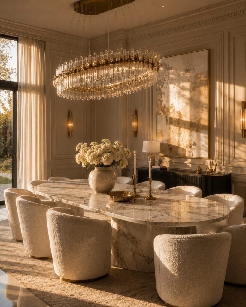 Dining room decoration ideas wall molding