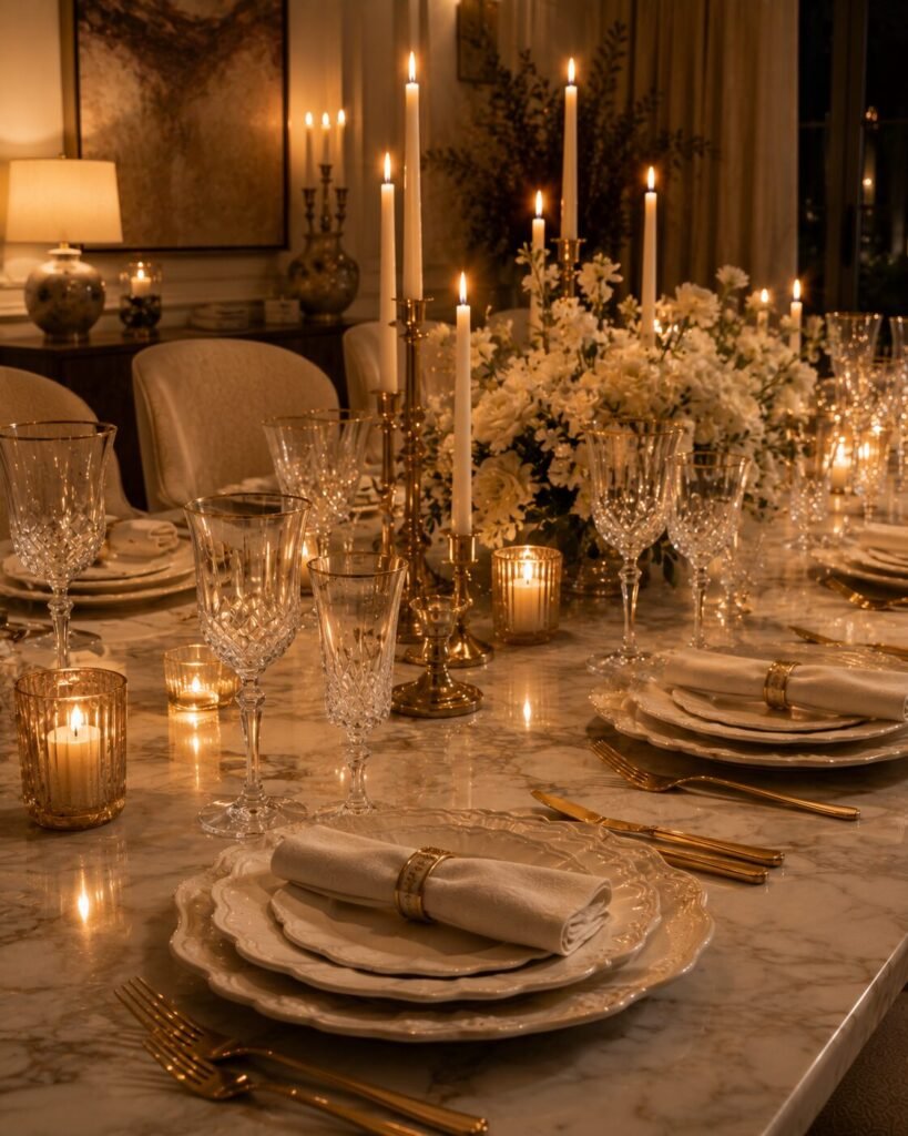 Dining room decoration ideas luxury tablescape