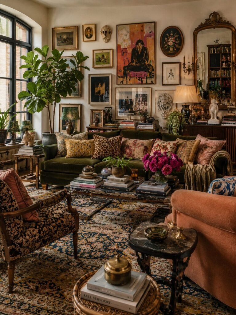Eclectic living room ideas 15 Eclectic living room ideas with maximalist decor