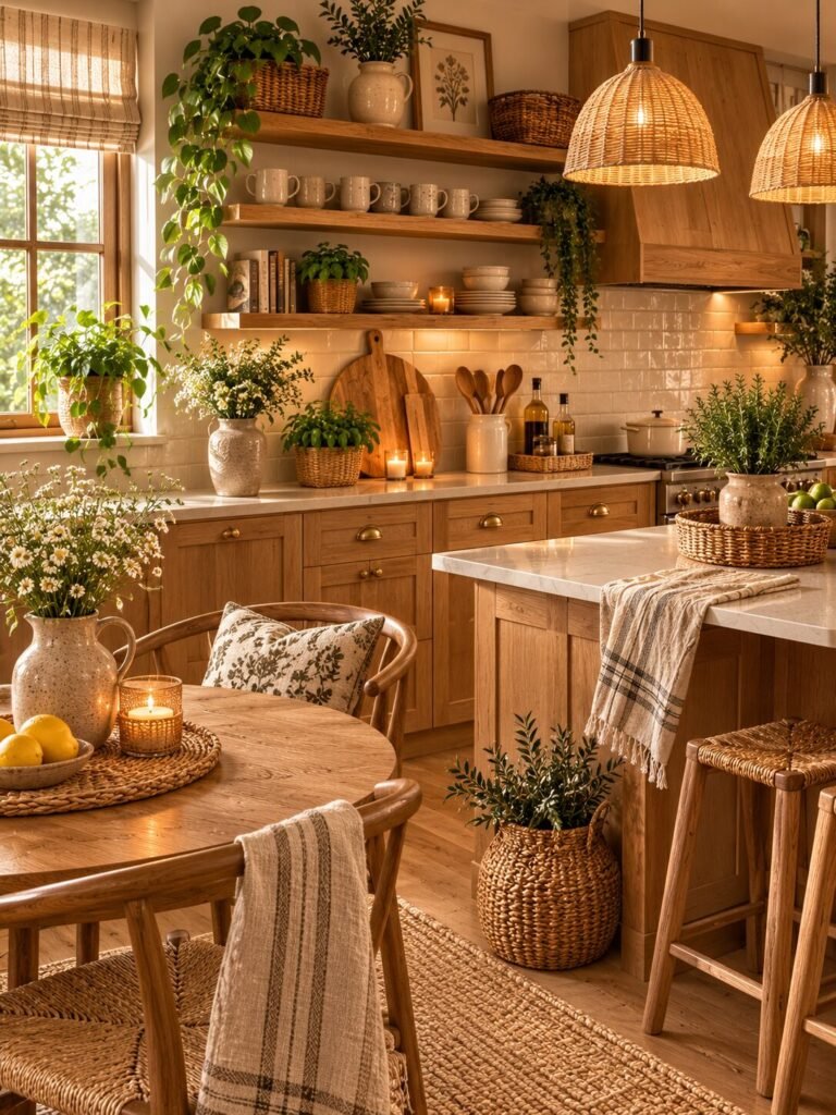15 cozy home ideas for warm kitchens