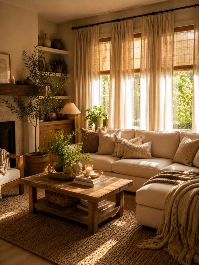 15 cozy home ideas with layered curtains