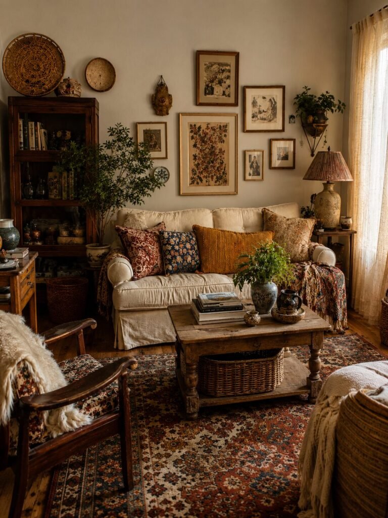 Cozy eclectic home ideas 2 Cozy eclectic home ideas neutral living room