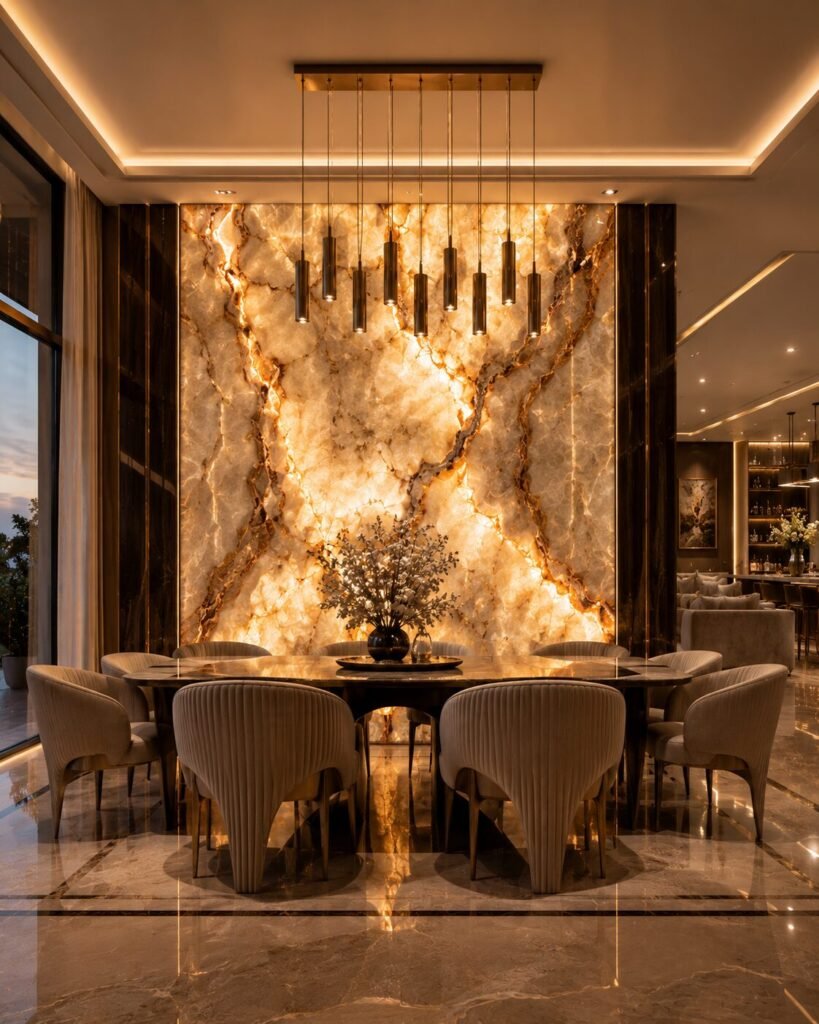 17 dining room wall decor ideas stone wall