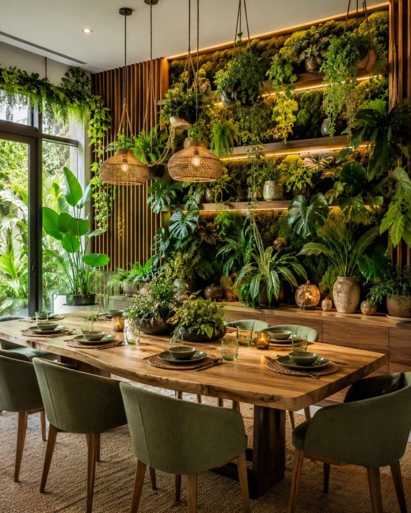 17 dining room wall decor ideas indoor garden