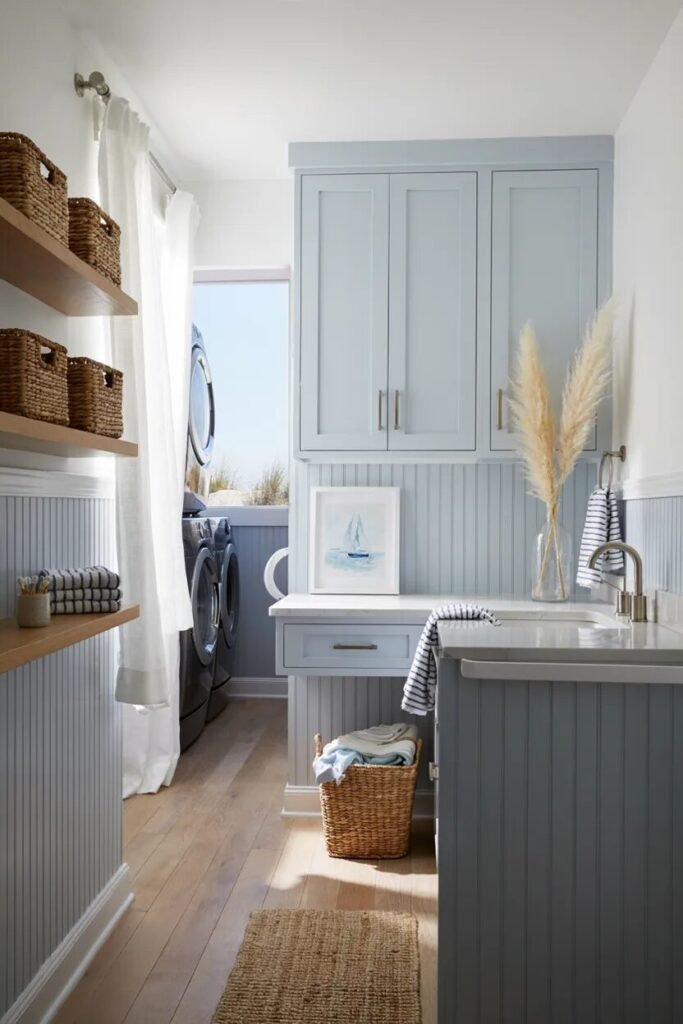 laundry room bathroom combo ideas 12 Coastal laundry room bathroom combo ideas