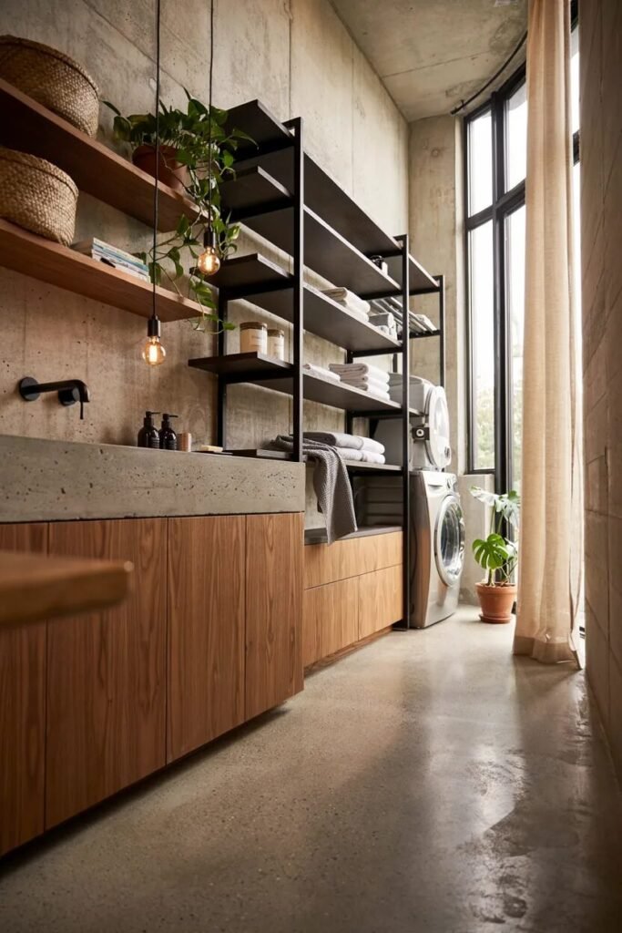 laundry room bathroom combo ideas 17 Industrial laundry room bathroom combo ideas