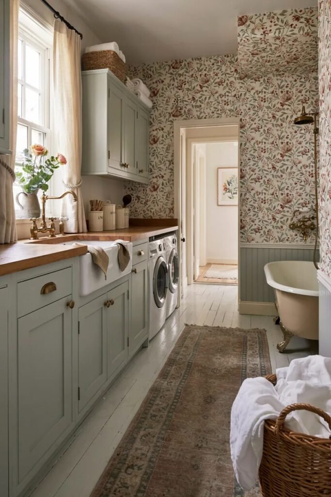 laundry room bathroom combo ideas 19 Cottage laundry room bathroom combo ideas