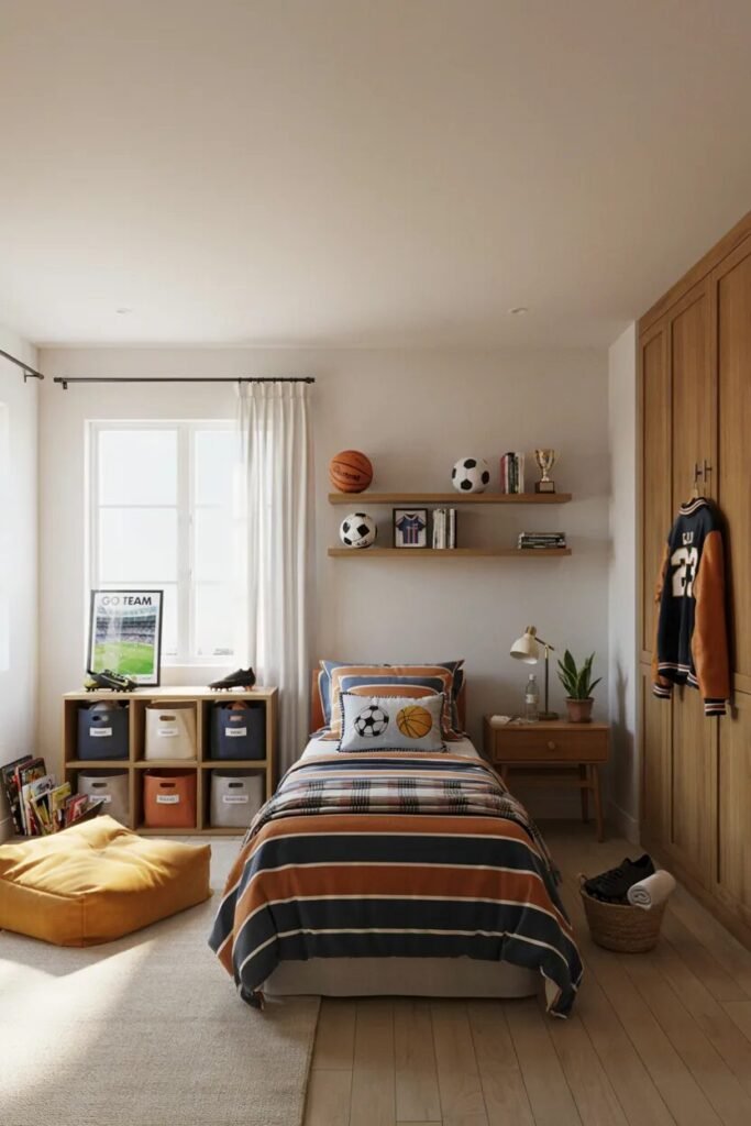 Colorful boys room ideas 7 Sports colorful boys room ideas