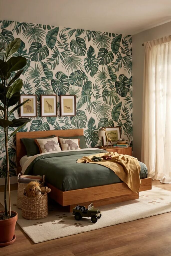 Colorful boys room ideas 8 Jungle colorful boys room ideas