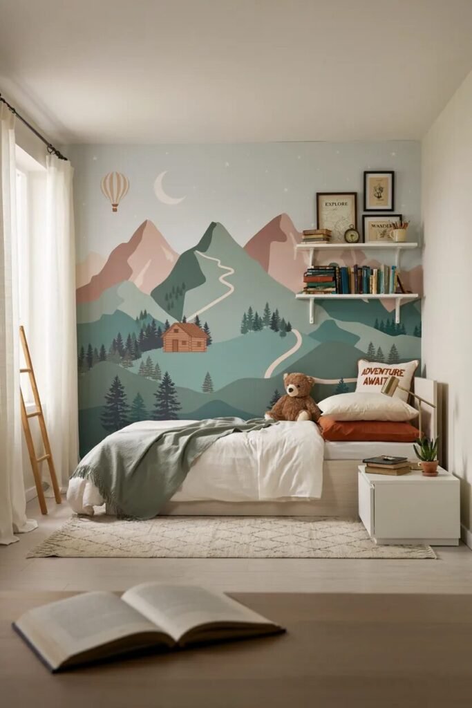 Colorful boys room ideas 9 Wall mural colorful boys room ideas