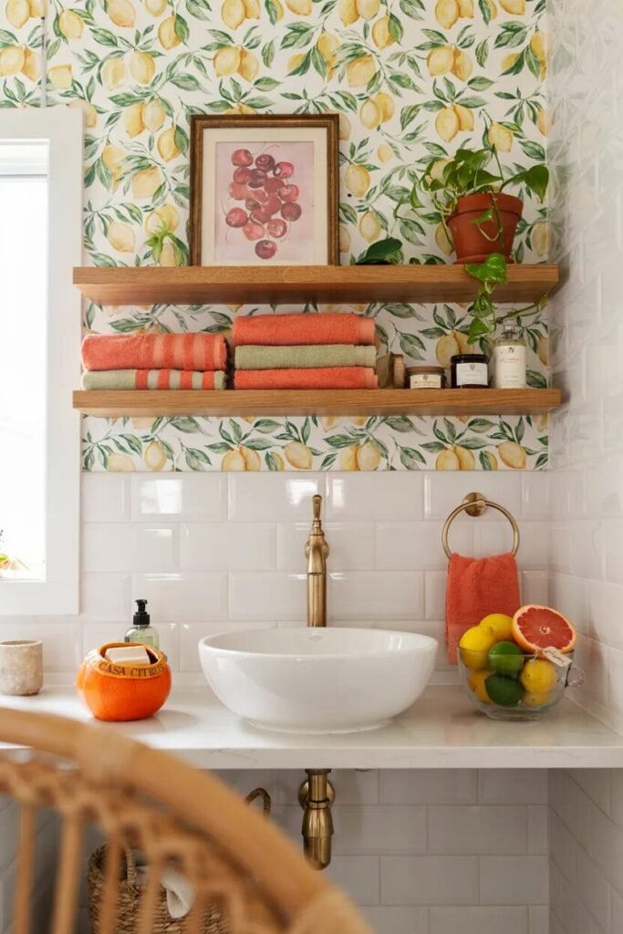 Dopamine bathroom decor ideas 18 Fruit dopamine bathroom decor ideas