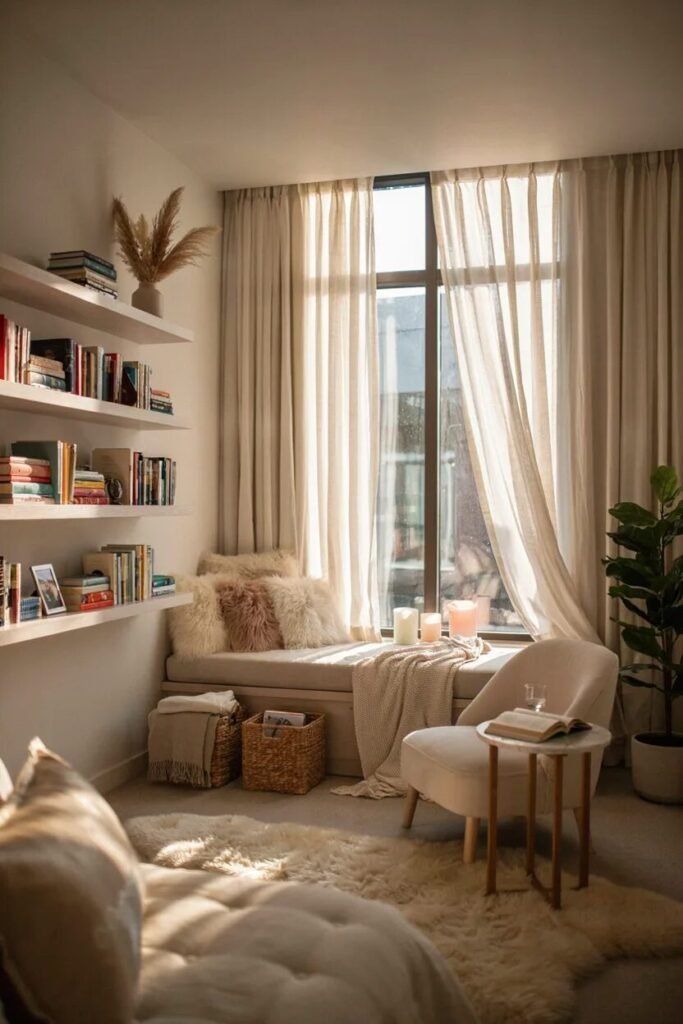 2000s teen bedroom design 28 Window seat 2000s teen bedroom design