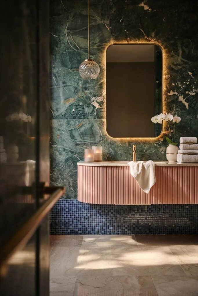 Dopamine bathroom decor ideas 25 Boutique dopamine bathroom decor ideas