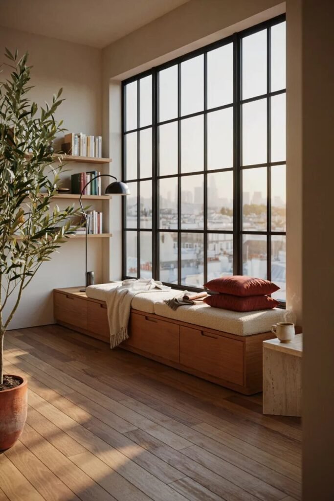 Small studio apartment ideas 7 Window small studio apartment ideas nook