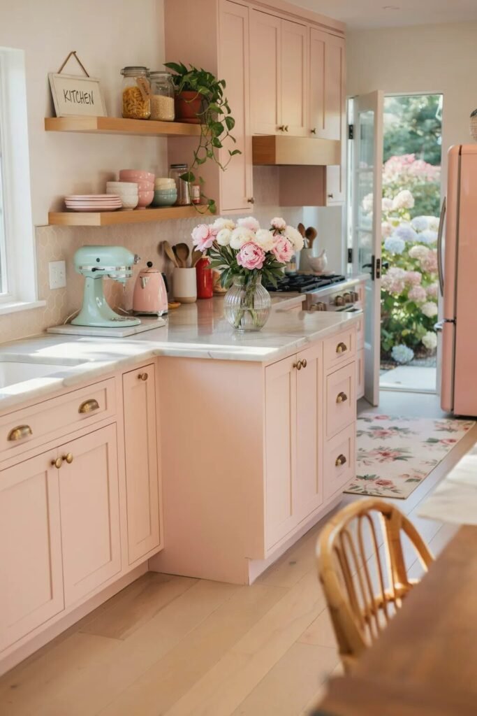 Dopamine kitchen decor ideas 2 dopamine kitchen decor ideas pink kitchen