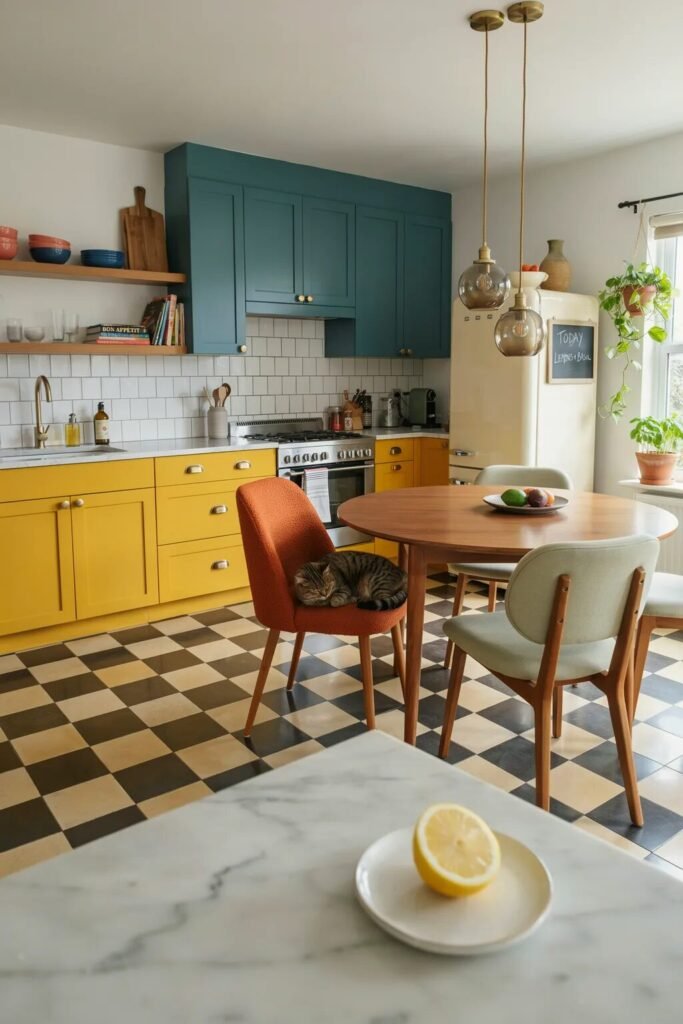 Dopamine kitchen decor ideas 3 dopamine kitchen decor ideas checkerboard floor