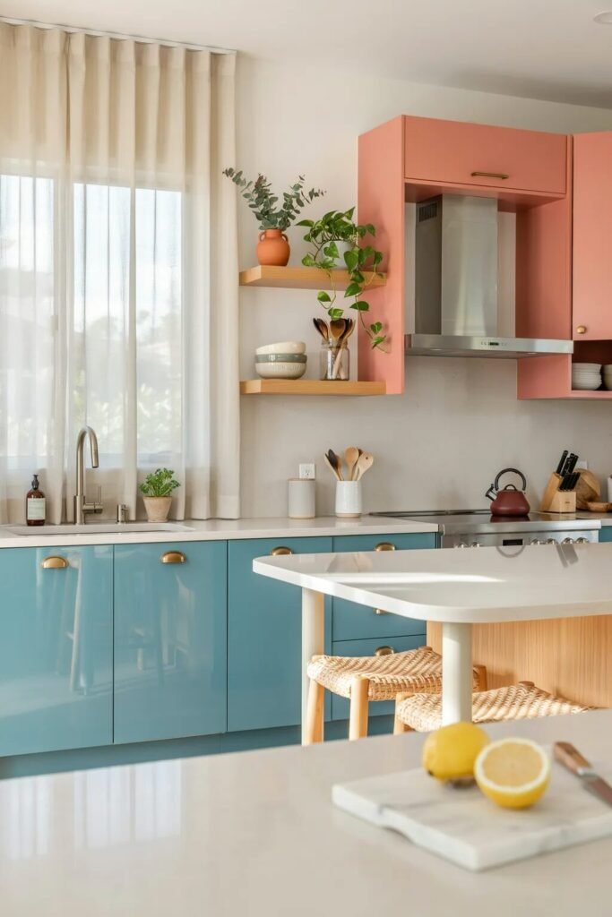 Dopamine kitchen decor ideas 12 dopamine kitchen decor ideas colorful cabinets