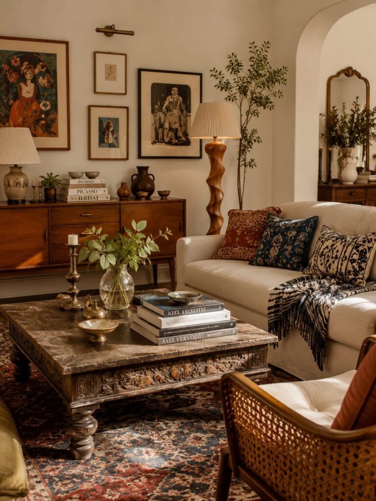 Cozy eclectic home ideas 3 Cozy eclectic home ideas vintage modern furniture