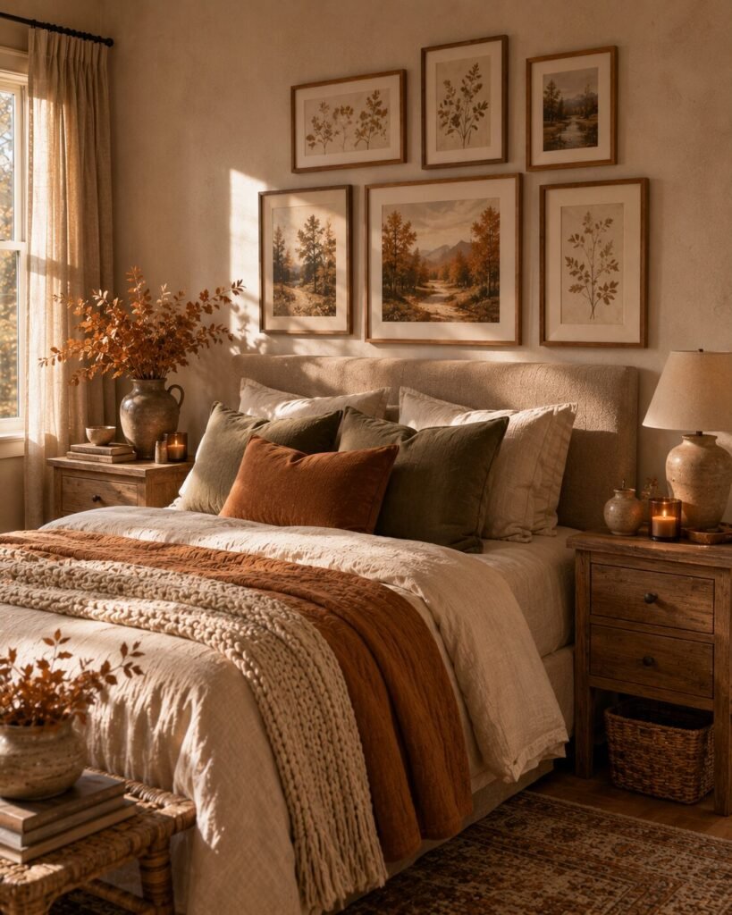 Fall bedroom decor ideas 9 Fall bedroom decor ideas wall art