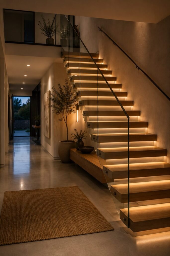 Unique led light ideas 8 Unique LED light ideas staircase