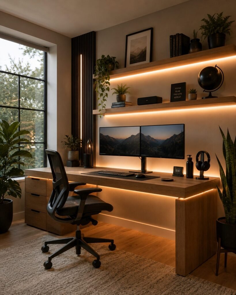 Unique led light ideas 17 Unique LED light ideas office desk