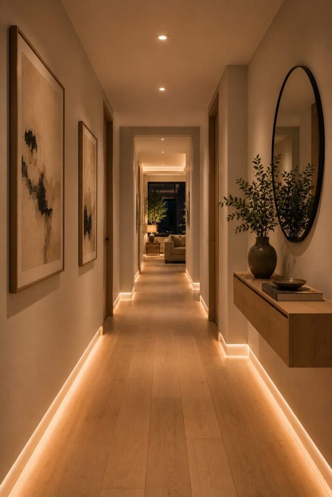 Unique led light ideas 19 Unique LED light ideas hallway lighting