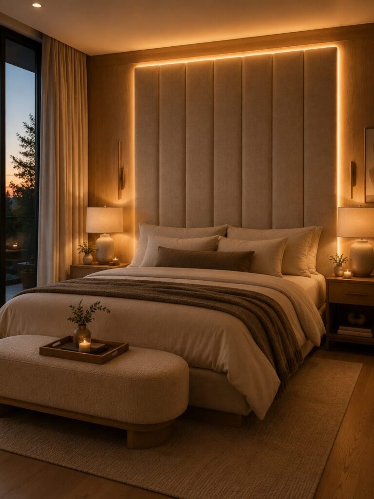 Unique led light ideas 3 Unique LED light ideas headboard lighting