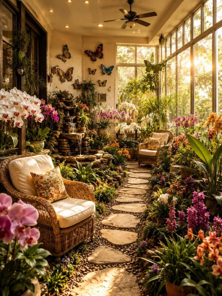 Jaw dropping enclosed porch ideas butterfly garden