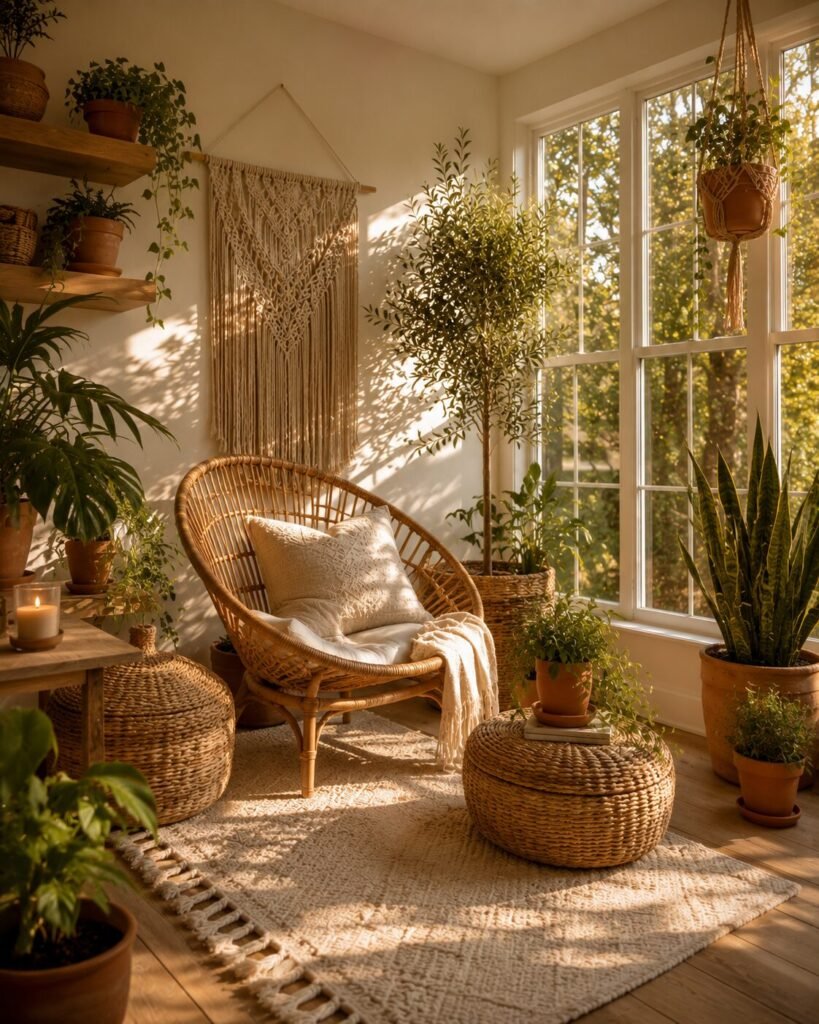 Small sunroom decorating ideas boho style