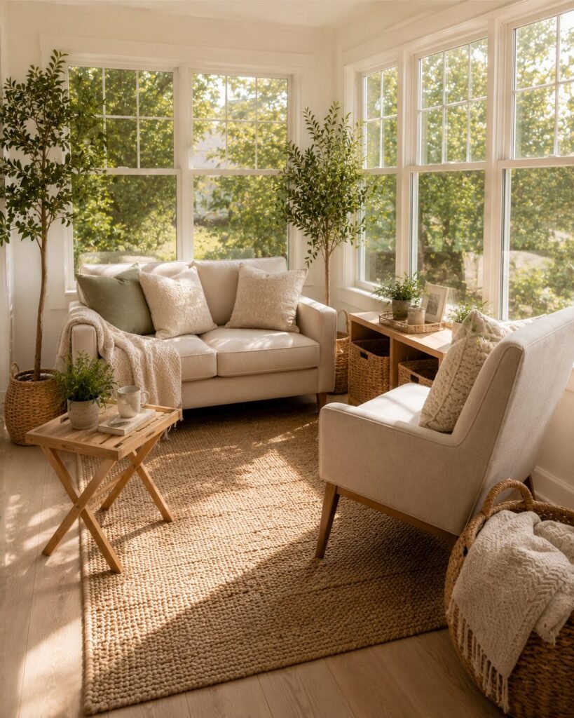Small sunroom decorating ideas multifunctional space