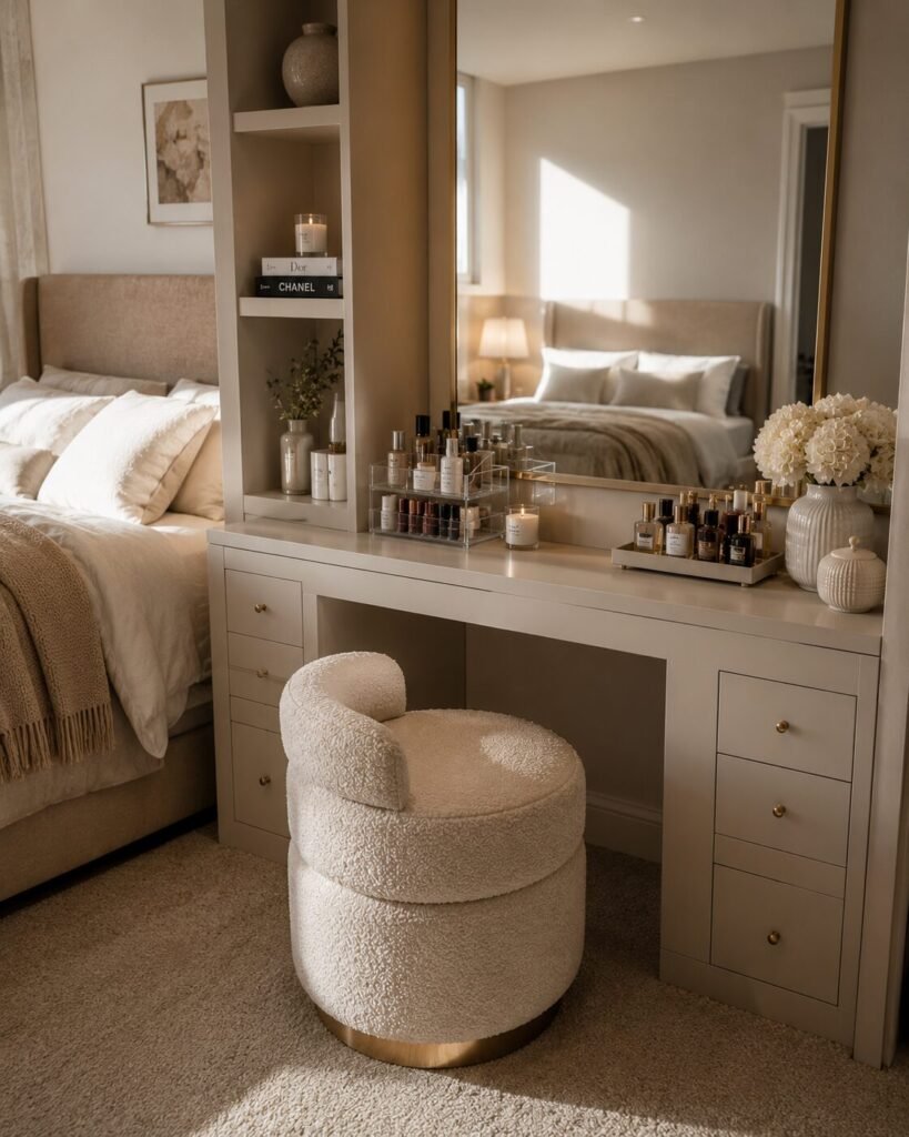 30 vanity setup ideas seating area
