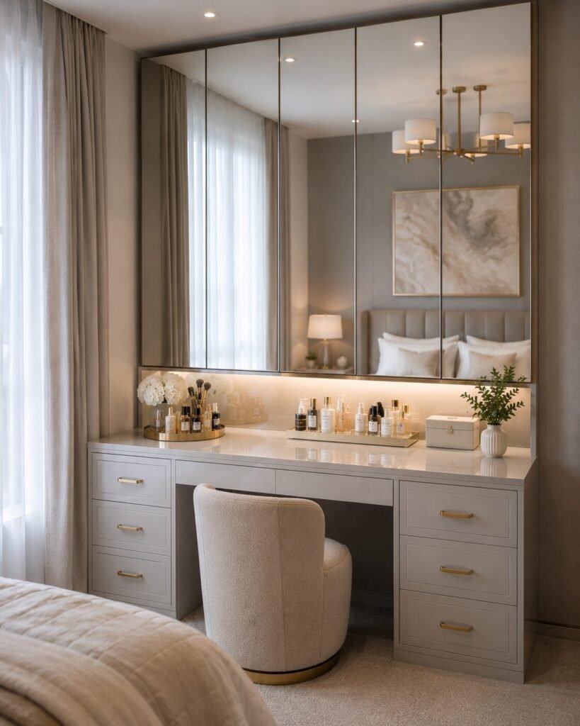 30 vanity setup ideas storage mirror