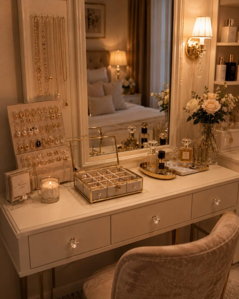 30 vanity setup ideas jewellery display