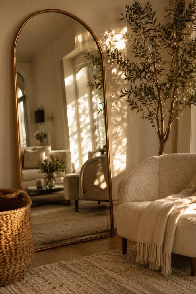 Mirror cozy girly apartment ideas corner