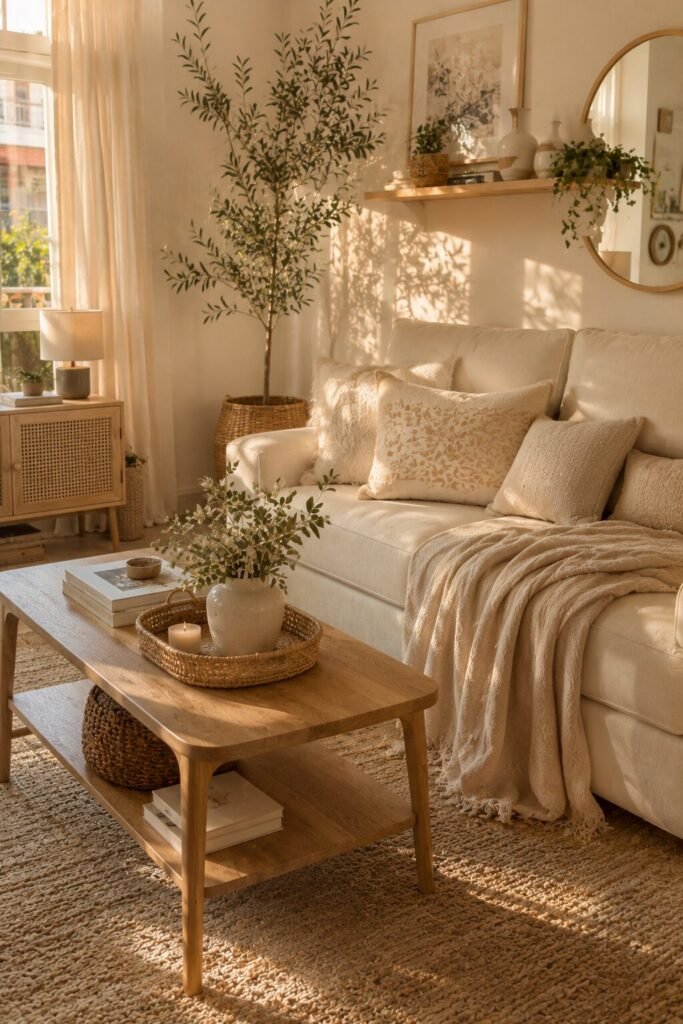 Wood cozy girly apartment ideas furniture