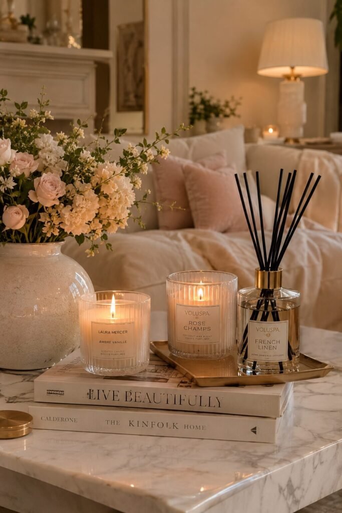 Scented cozy girly apartment ideas décor