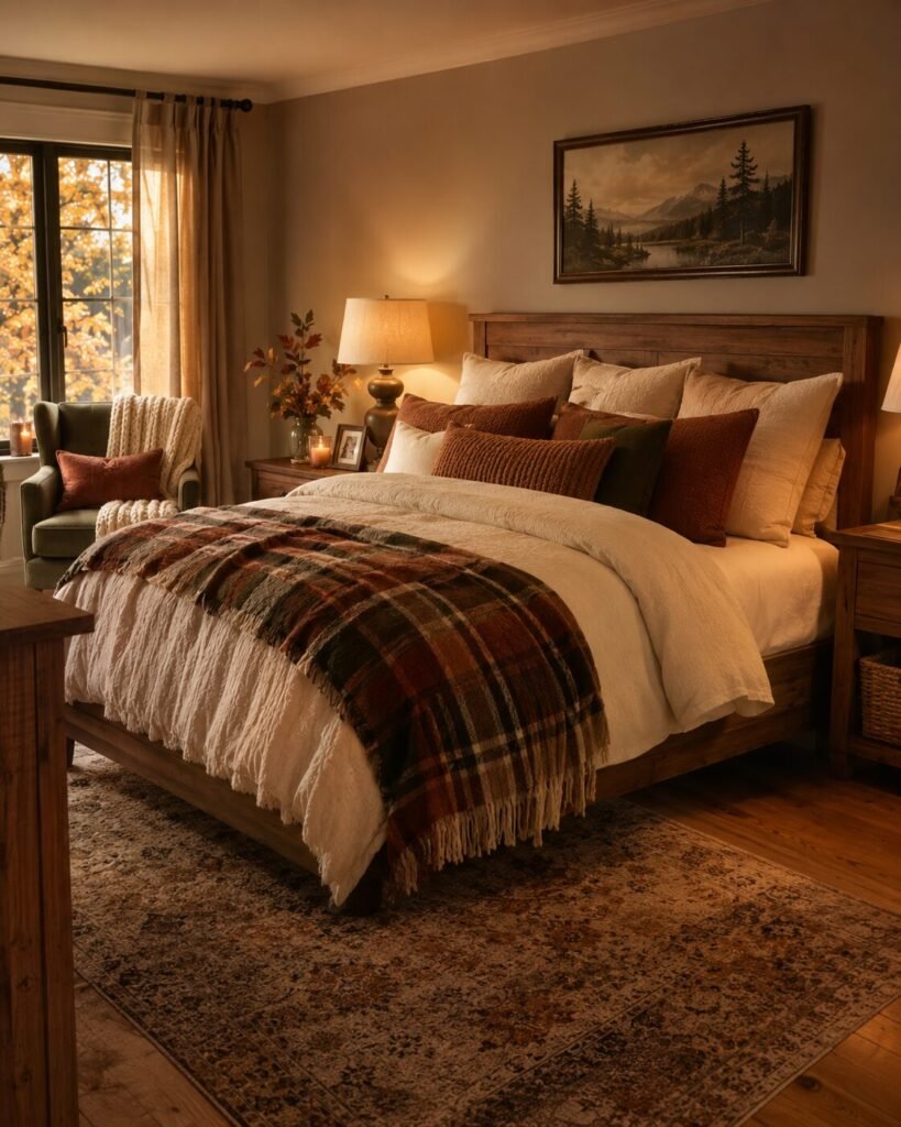15 fall bedding ideas plaid blanket