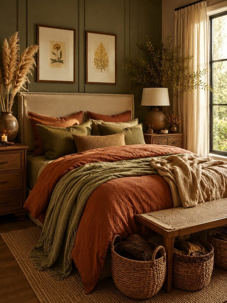 15 fall bedding ideas earth tones