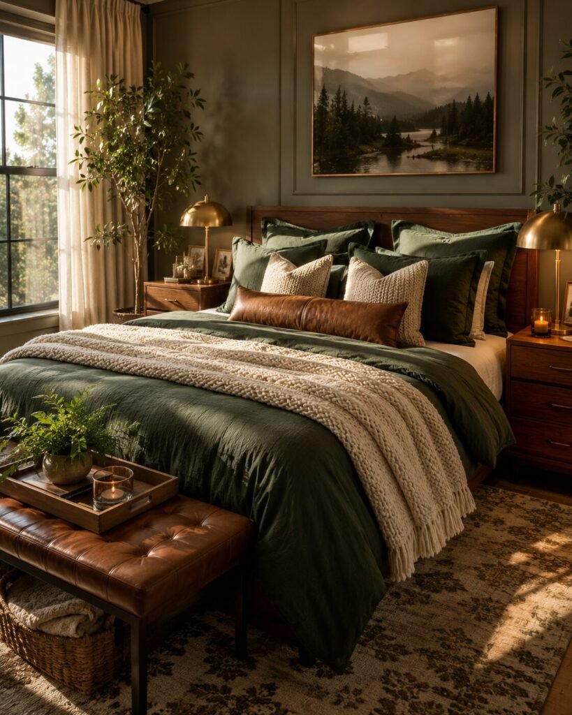 15 fall bedding ideas green bedding