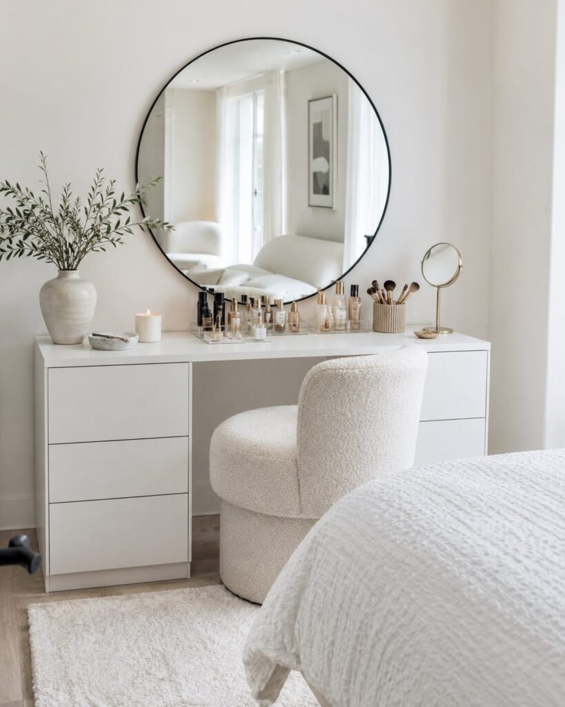 30 vanity setup ideas white vanity
